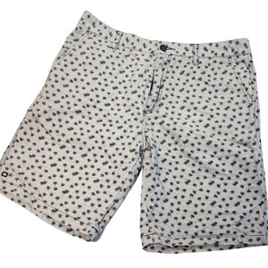 Micros leaf print Chino shorts
